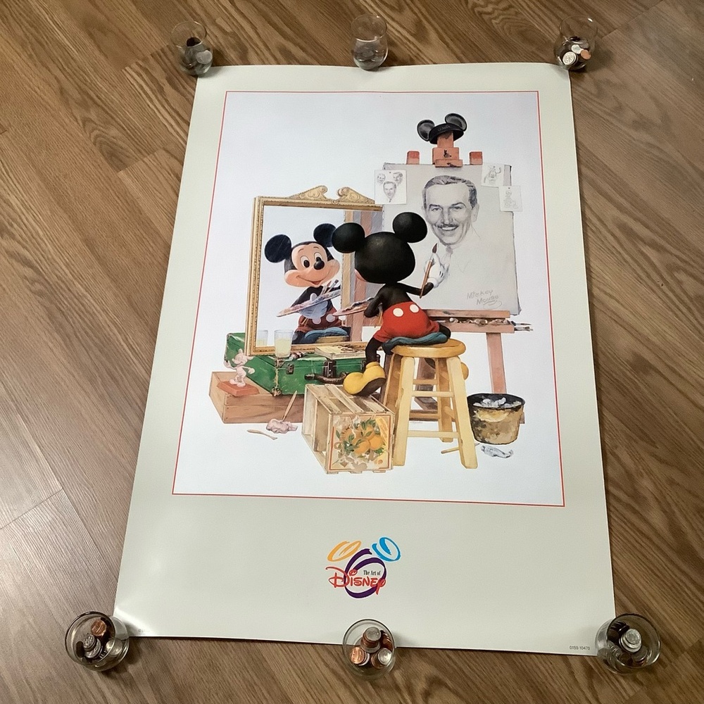 Mickey Mouse Self Portrait 24" x 36" Poster  The Art Of Disney Original Tube